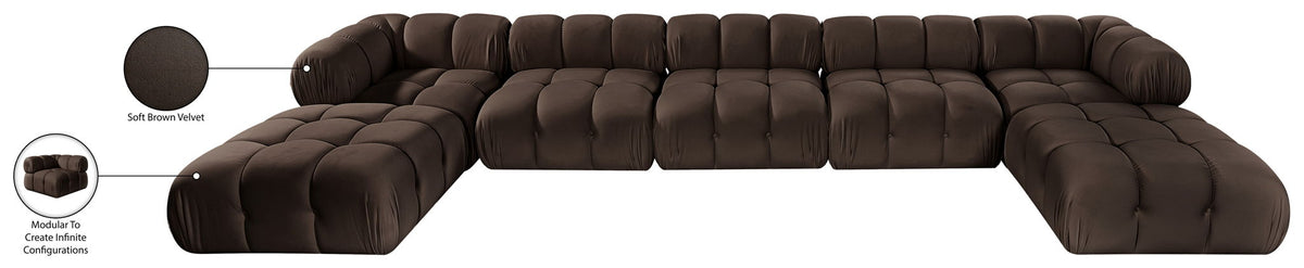Orin - 7 Piece Modular Sectional (3 Modular Chairs, 2 Corner Chairs & 2 Ottomans)