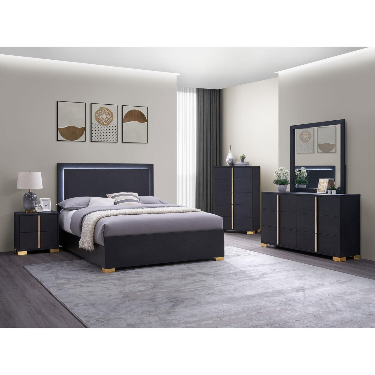 Marceline King Panel Bed 222831KE