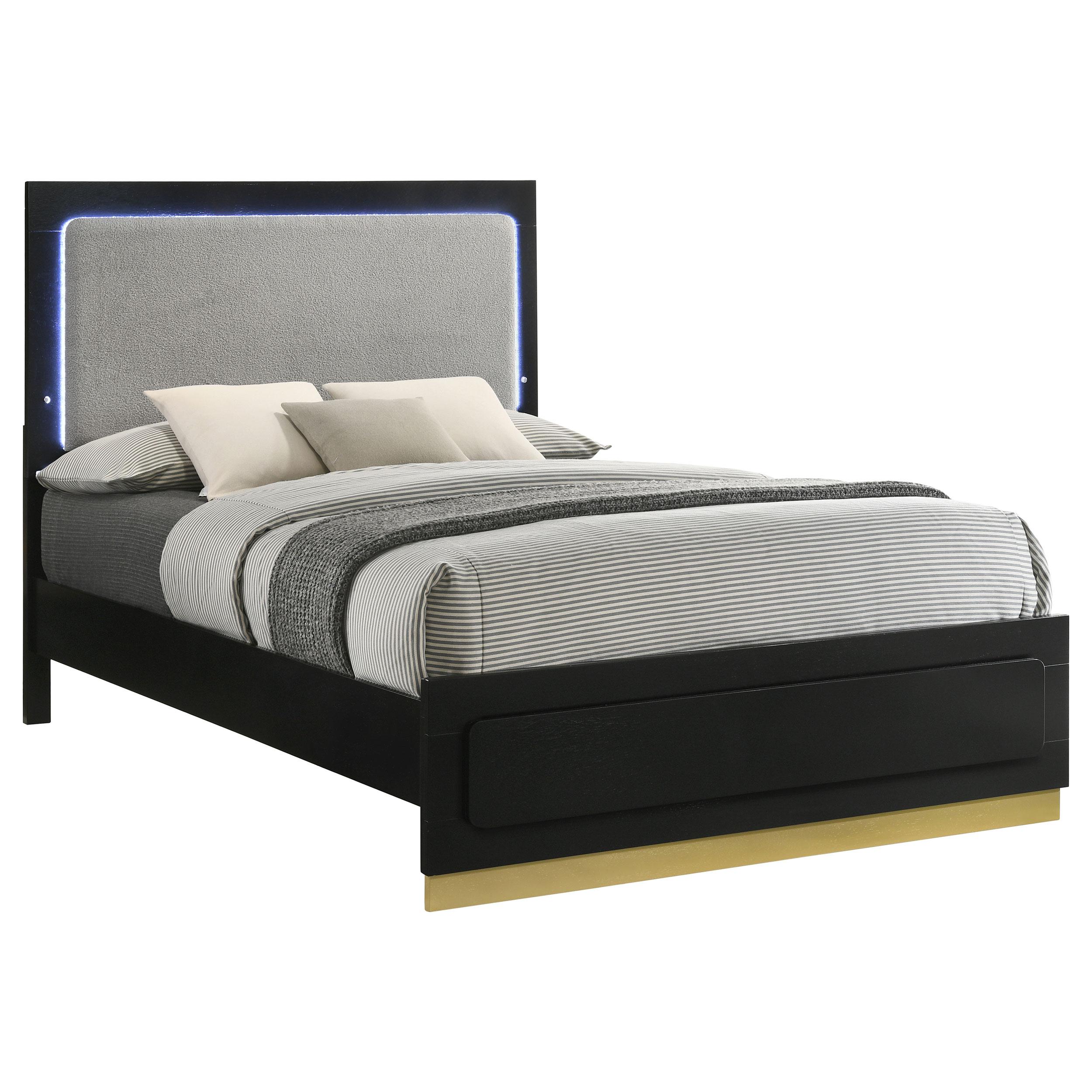 Coaster Furniture Caraway California King Upholstered Panel Bed 224781KW IMAGE 4