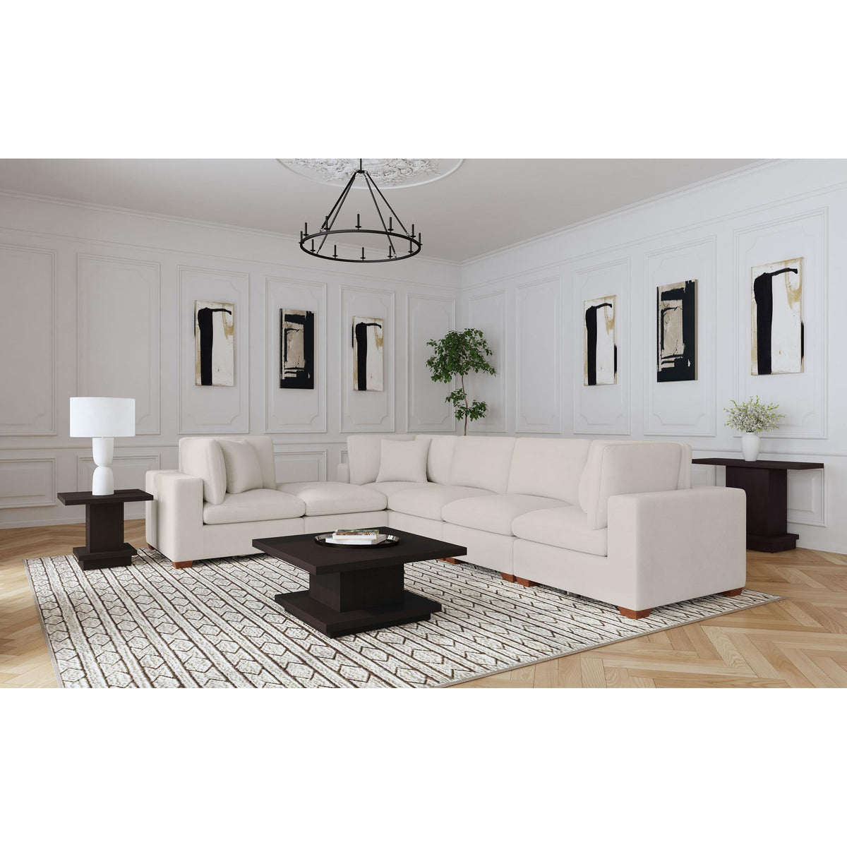 Lakeview Fabric 6 pc Sectional 551461-SET