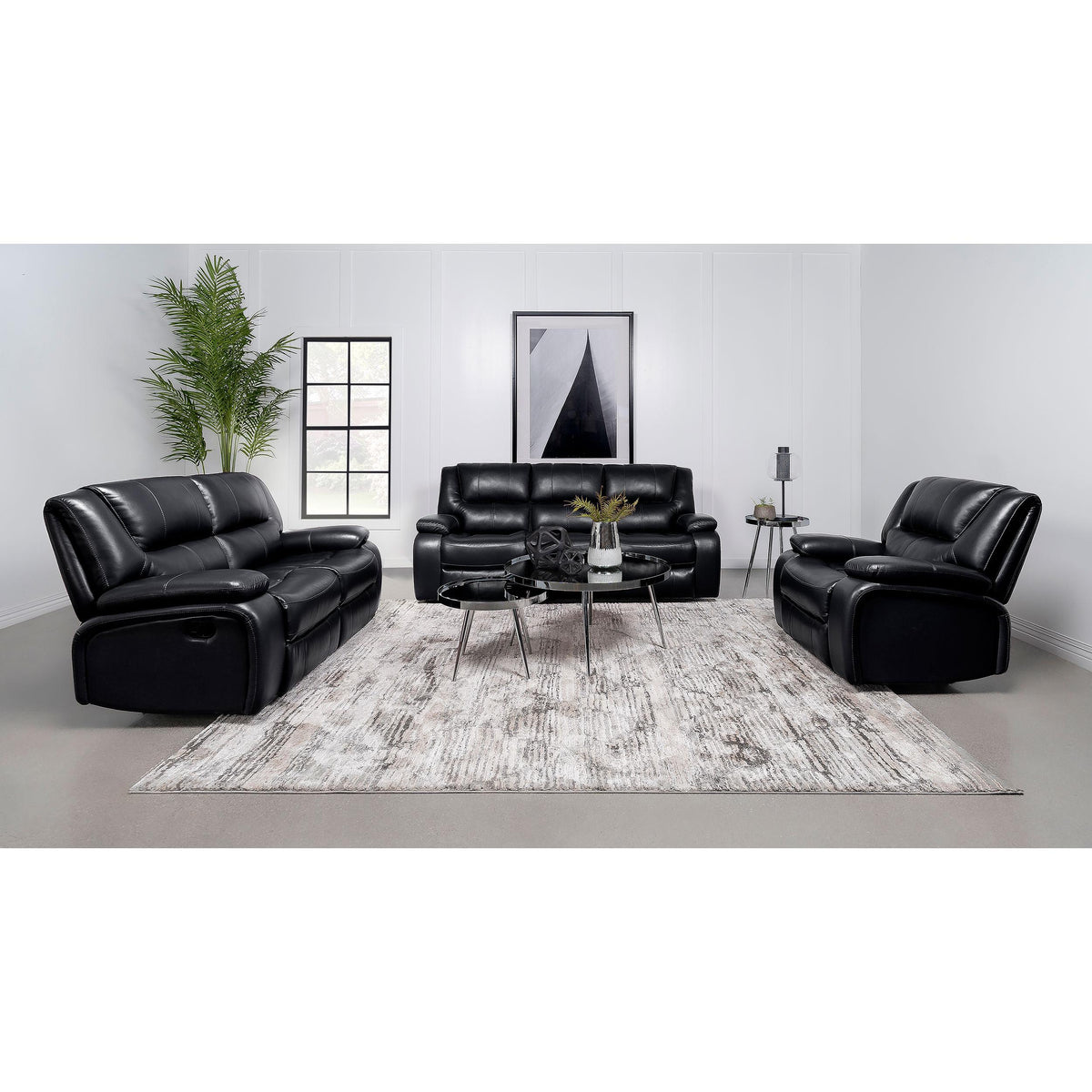 Camila Reclining Leatherette Loveseat 610245