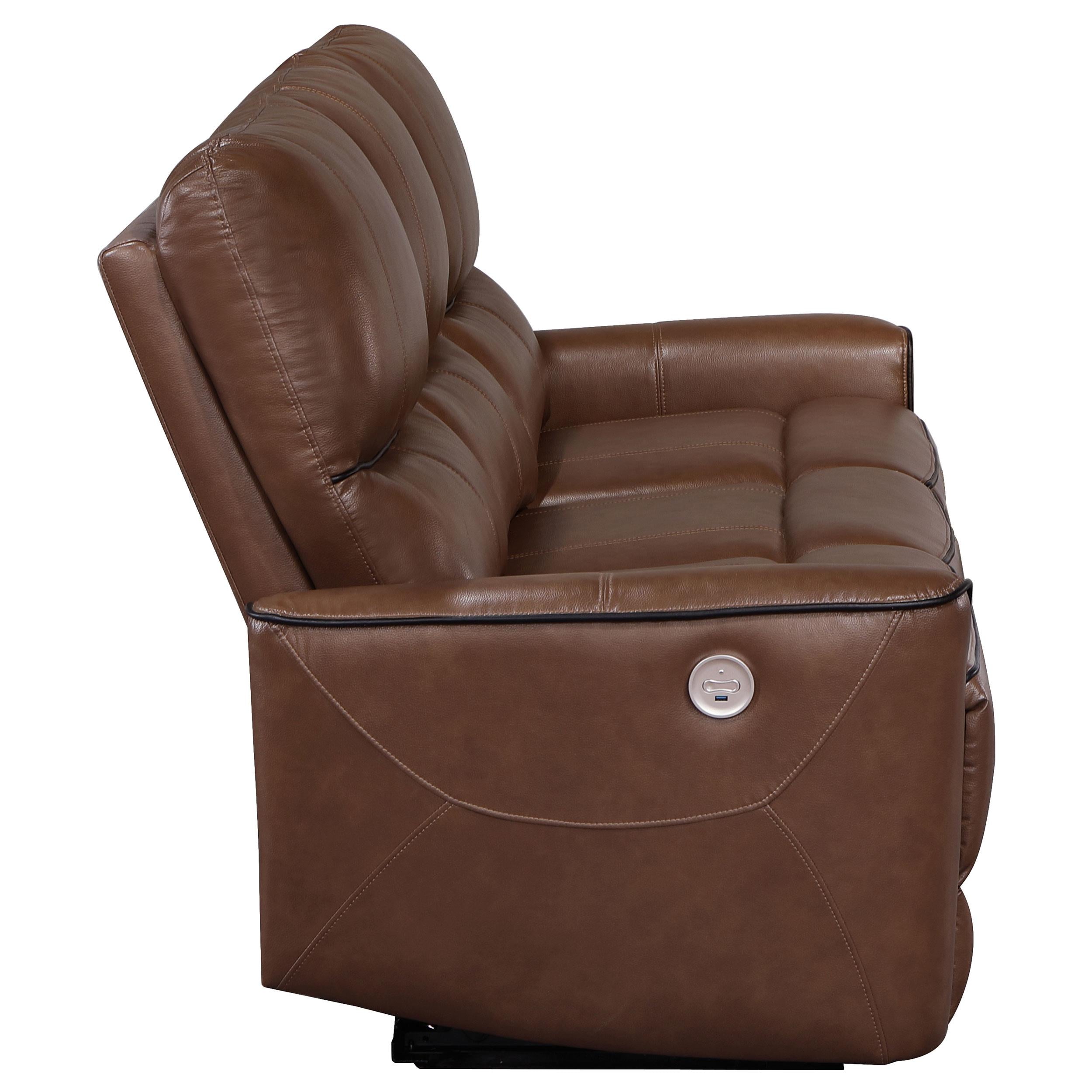 Diamond Modern Furniture COA Greenfield Power Reclining Leatherette Sofa 610264P IMAGE 5
