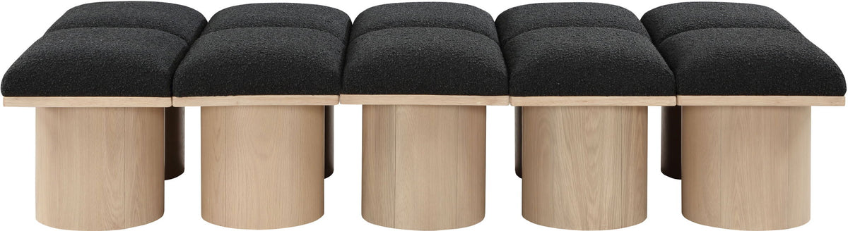 Pavilion - 10 Piece Modular Bench With Natural Base