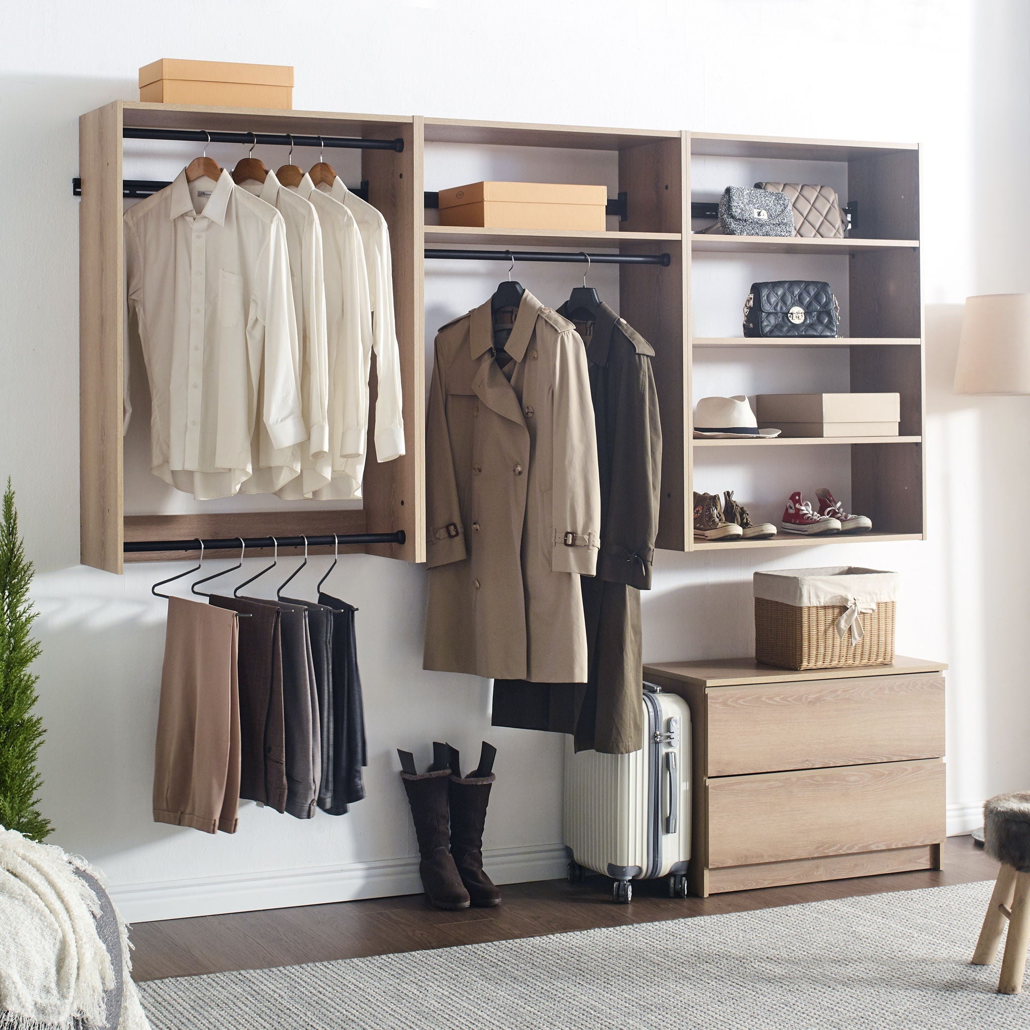 Devi - Modular Wood Closet System With Versatile Storage