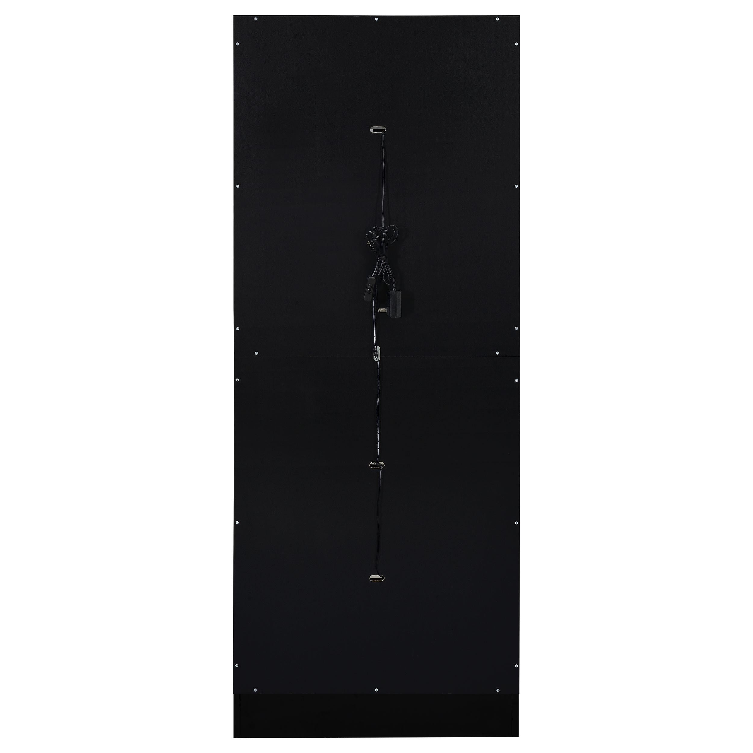 Coaster Furniture Cabra 950398 Display Case Curio Cabinet with Glass Shelves and LED Lighting - Black High Gloss IMAGE 10