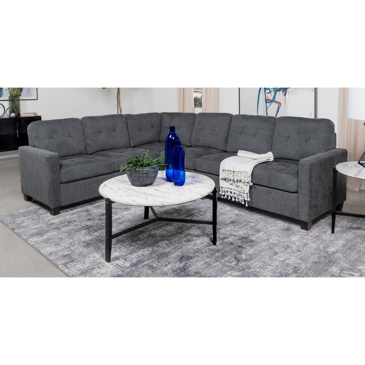 Georgina Fabric 4 pc Sectional 551701-SET
