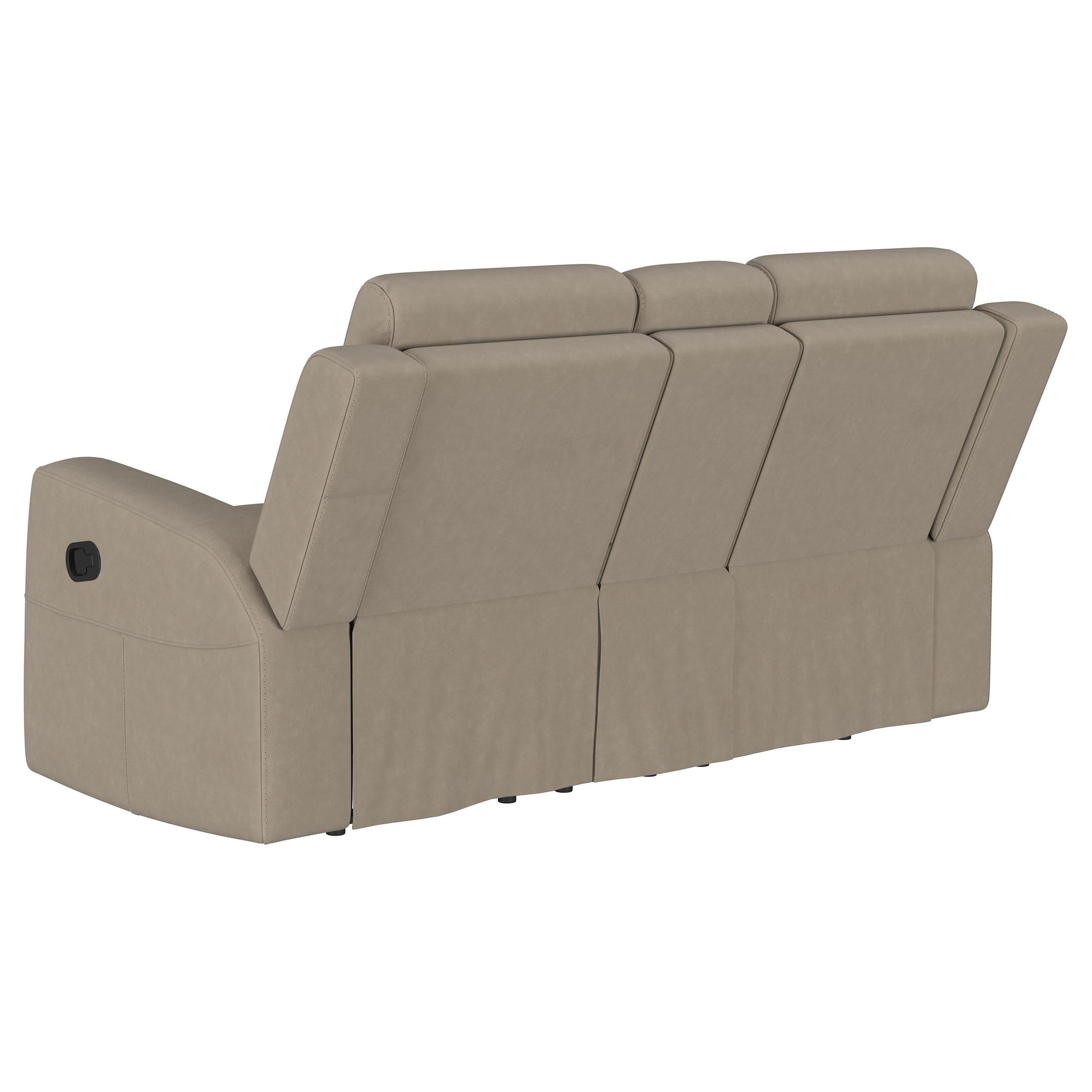 Diamond Modern Furniture COA Brentwood Reclining Fabric Loveseat with Console 610282 IMAGE 6
