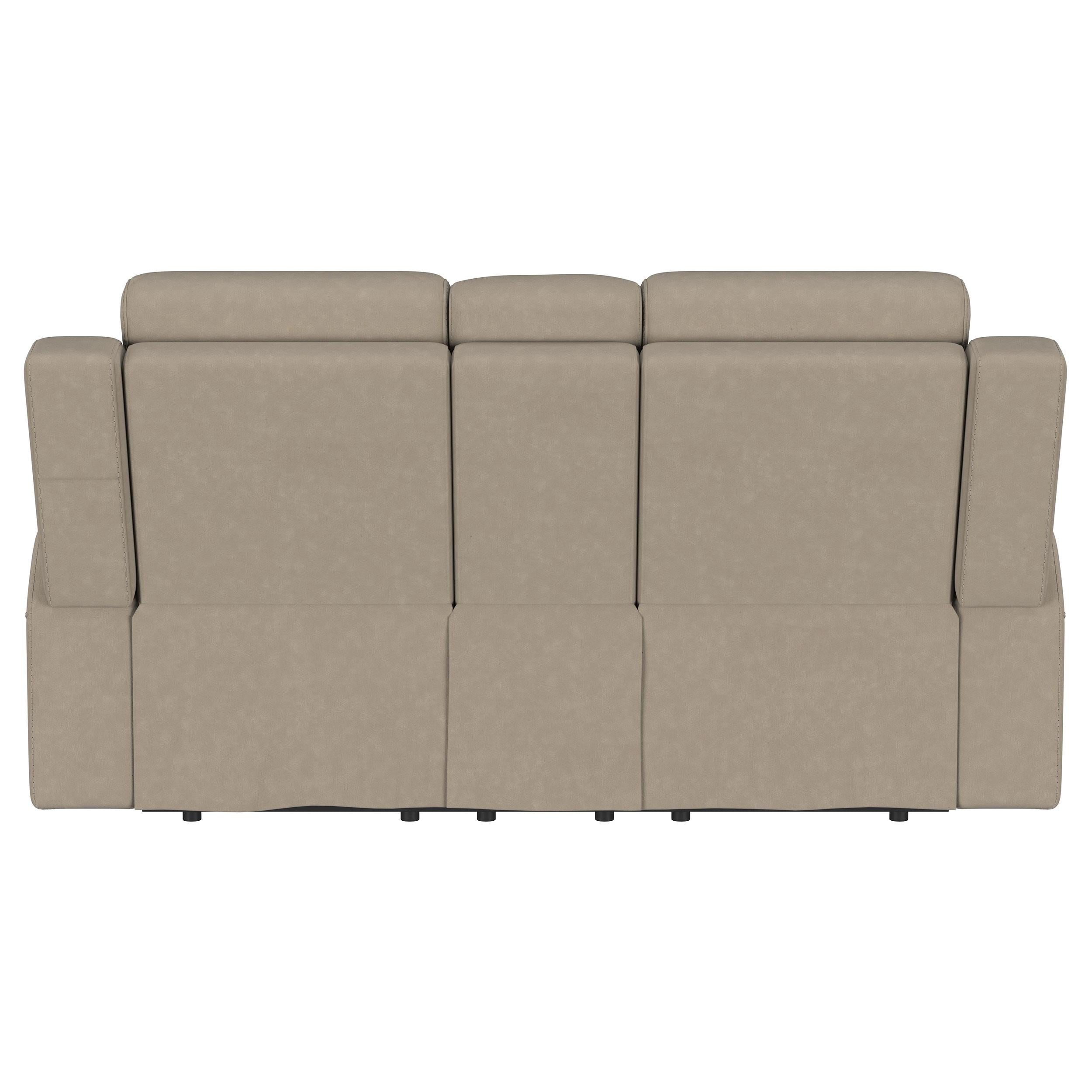Diamond Modern Furniture COA Brentwood Reclining Fabric Loveseat with Console 610282 IMAGE 7
