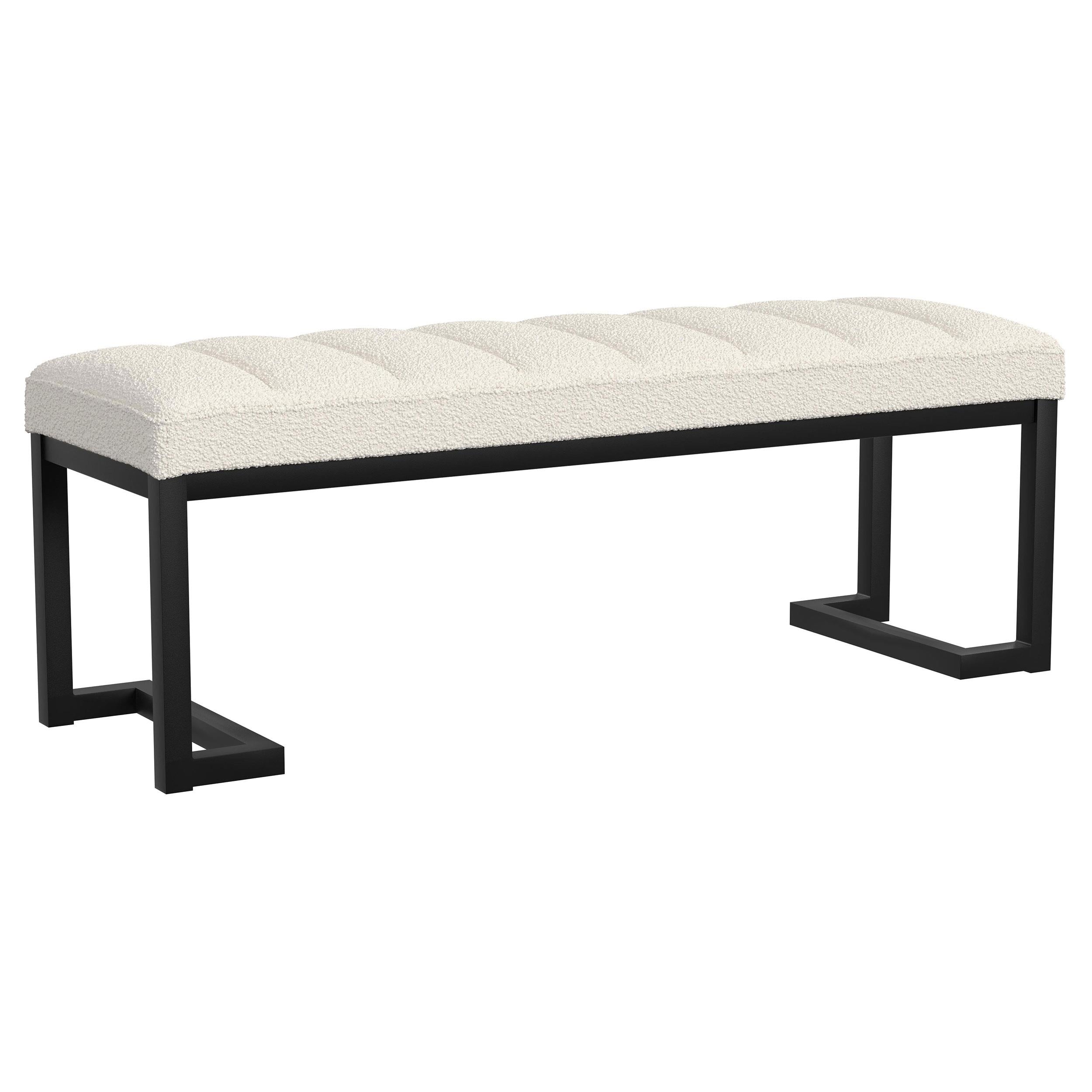 Coaster Furniture Mesa 907514 Upholstered Entryway Accent Bench - Vanilla IMAGE 1