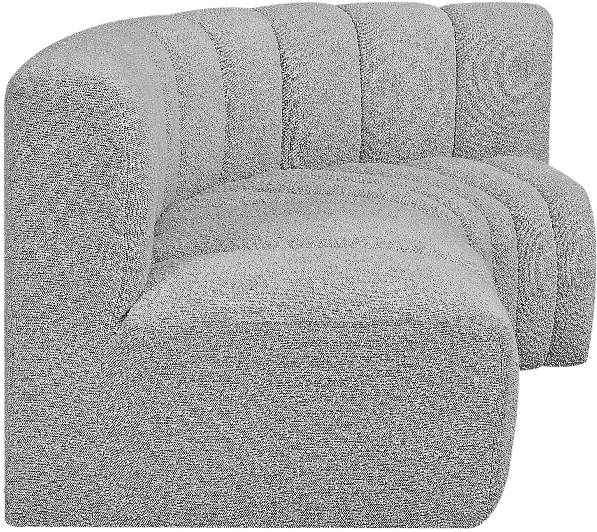 Arc - Boucle Fabric 3 Piece Sofa