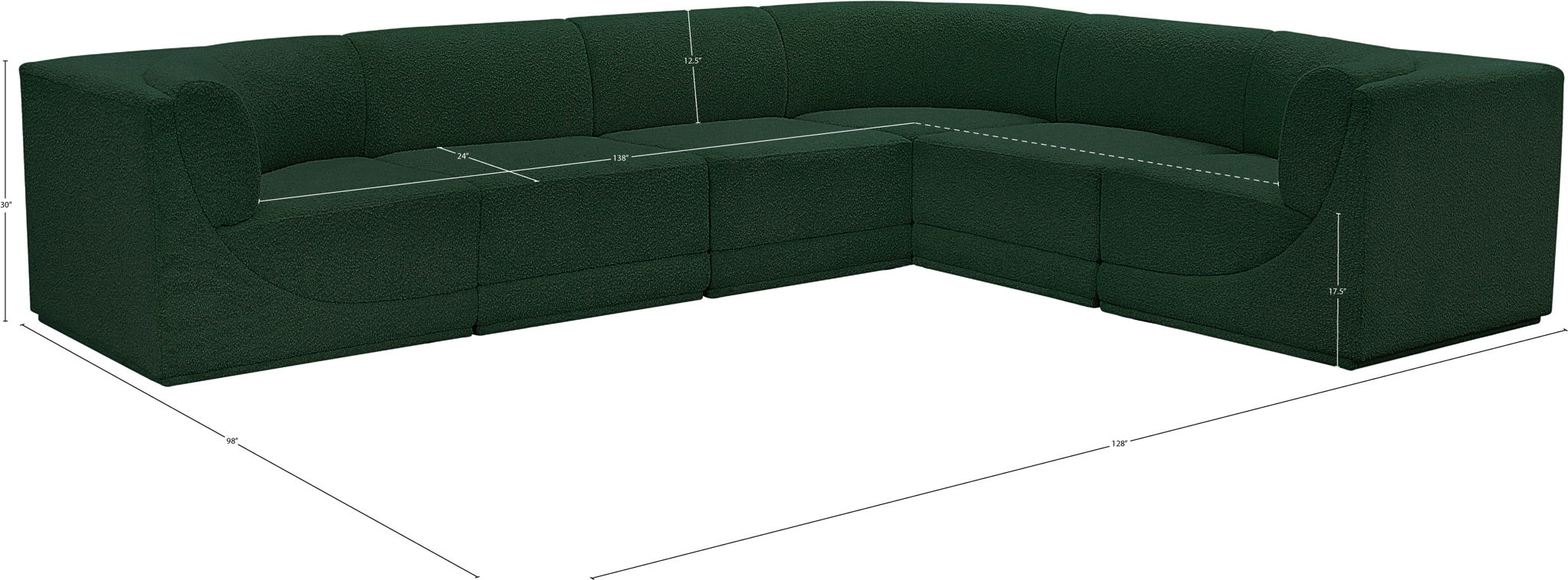 Ollie - 6 Piece Modular Sectional