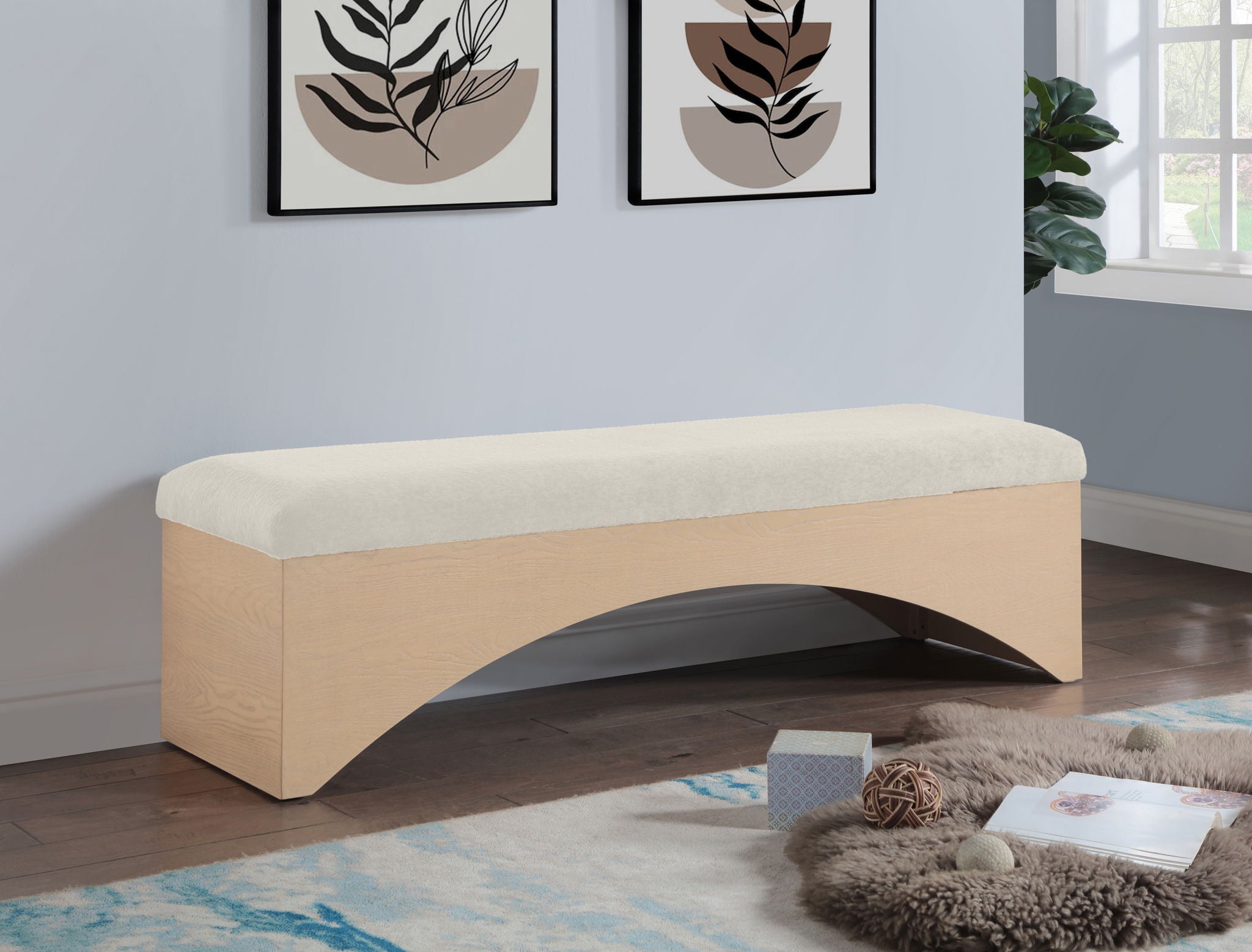 Lawson - Bench With Natural Base