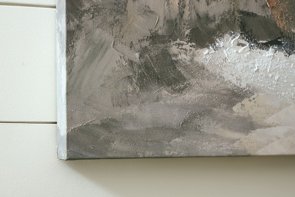 Worthner - Wall Art - Tan / Gray / White