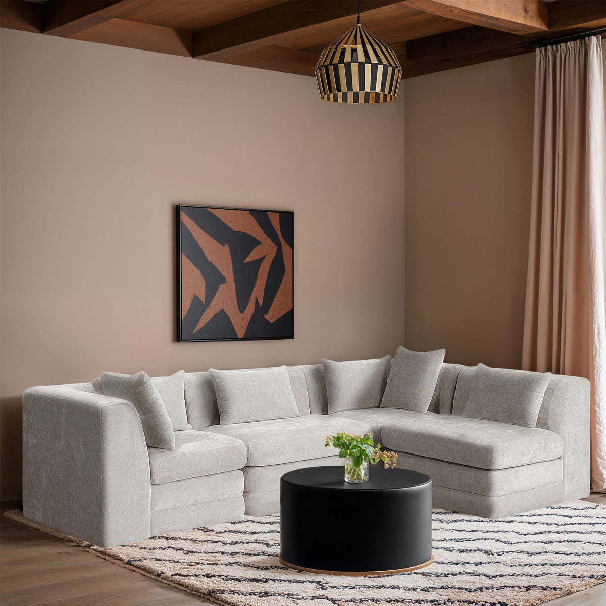 Stellar - 4 Piece Upholstered Modular Sectional
