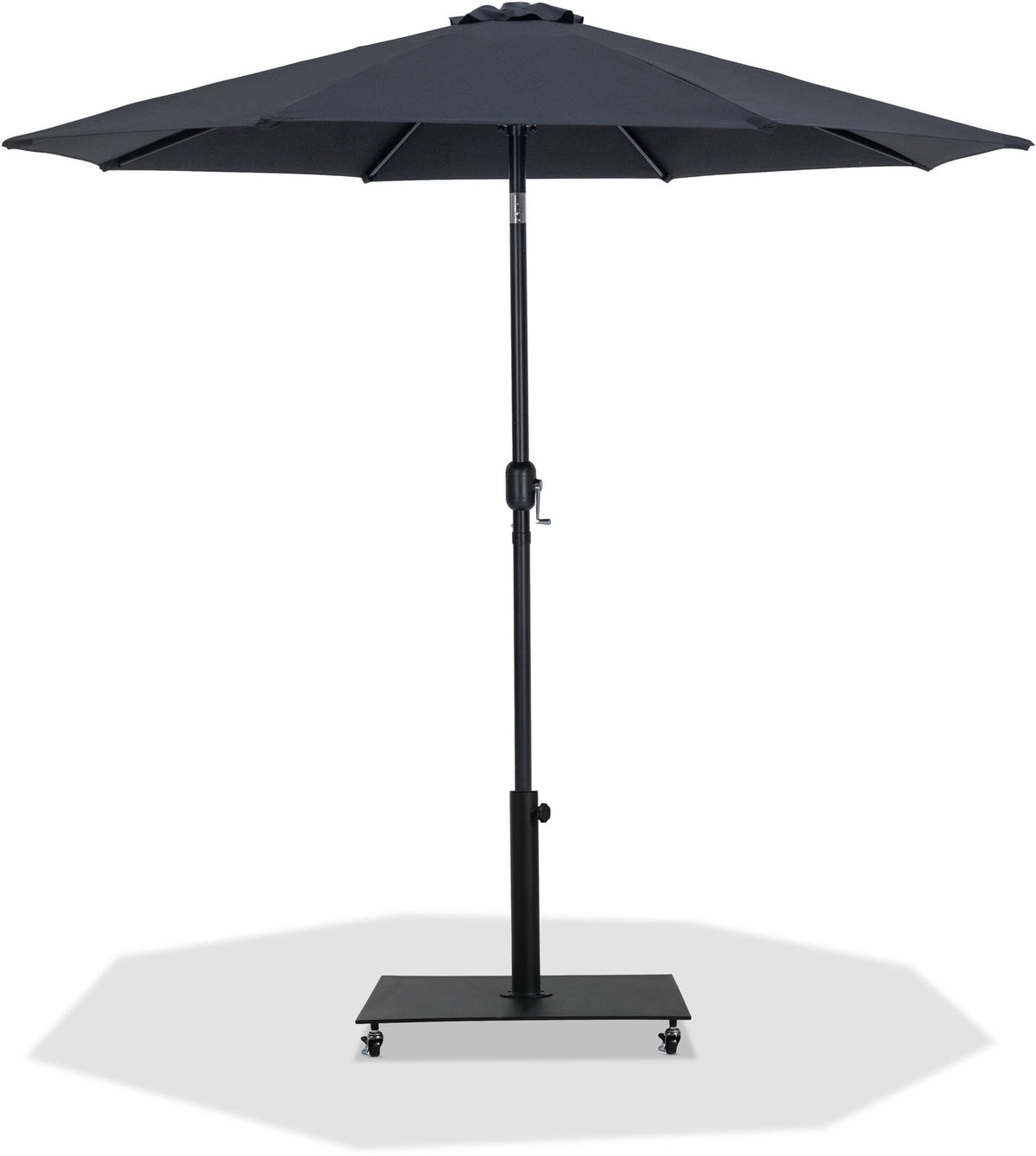 Fiji - Aluminum Patio Umbrella With Square Black Base