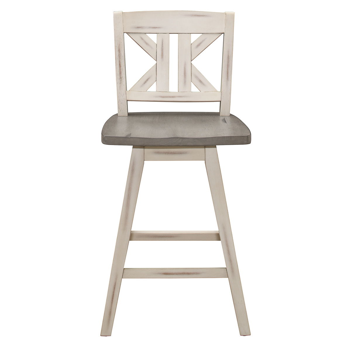 Amsonia - Swivel X-Back Pub Height Chair (Set of 2)