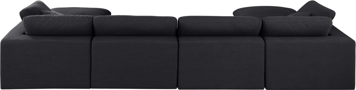 Comfy - 6 Piece Linen Modular Double Chaise Sectional
