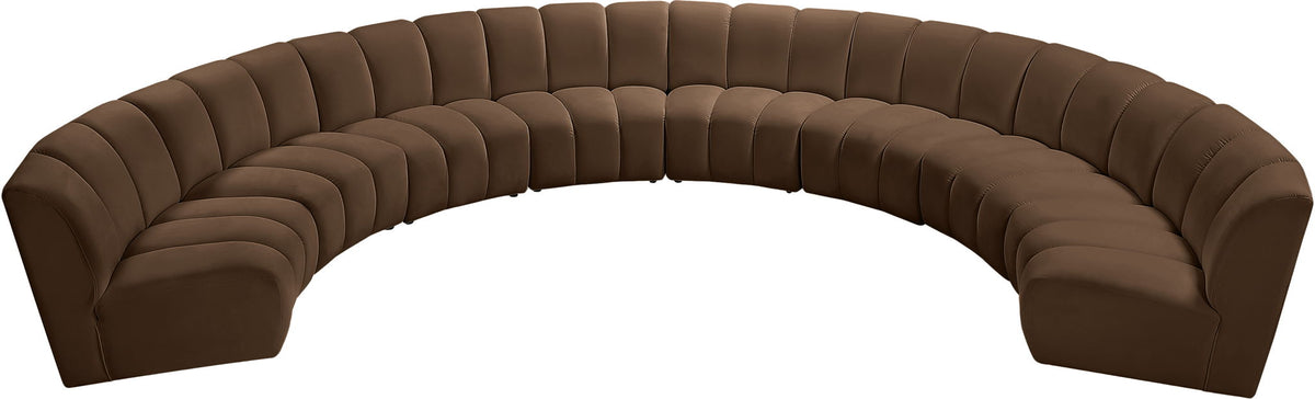 Infinity - 8 Piece Velvet Modular Sectional