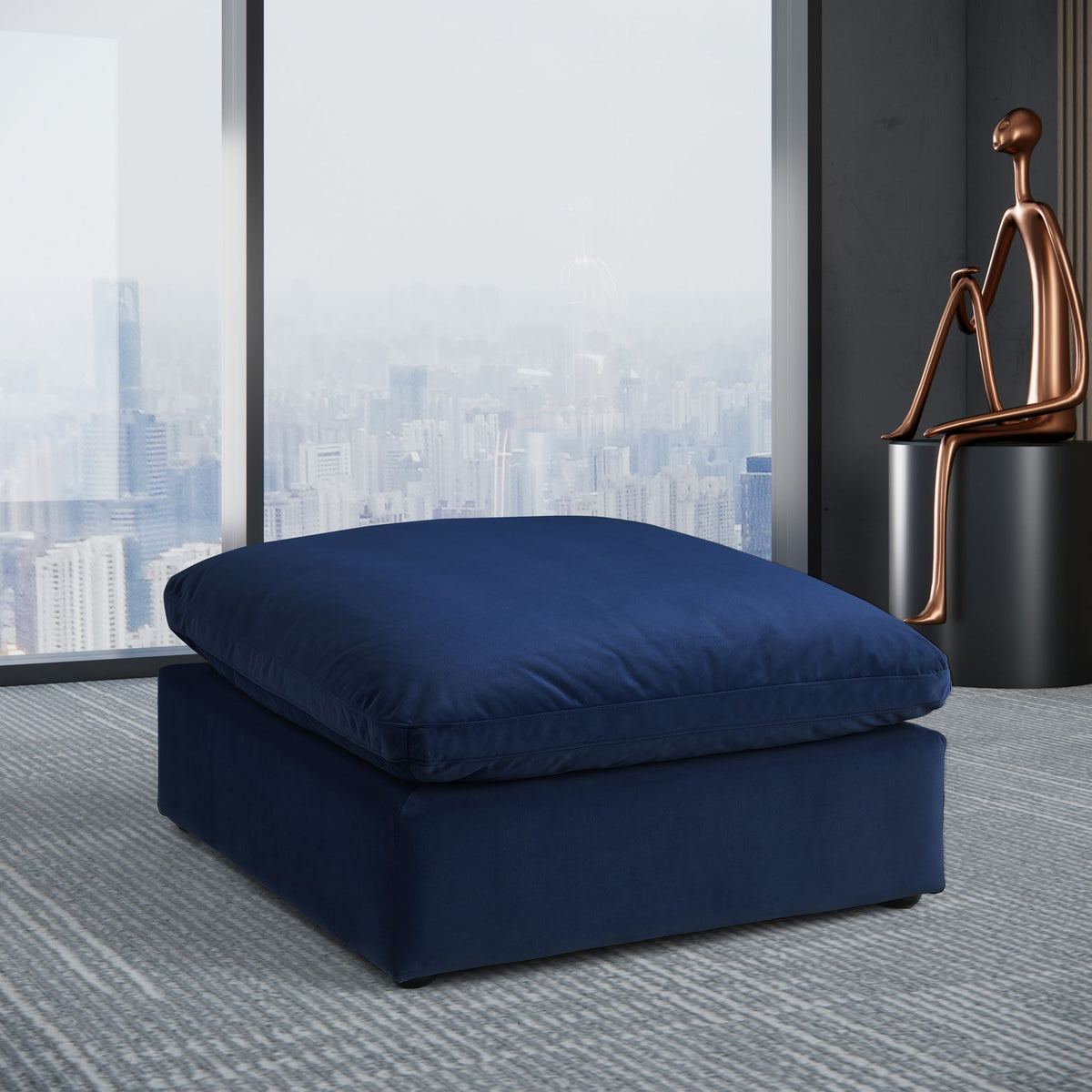 Comfy - Velvet Ottoman