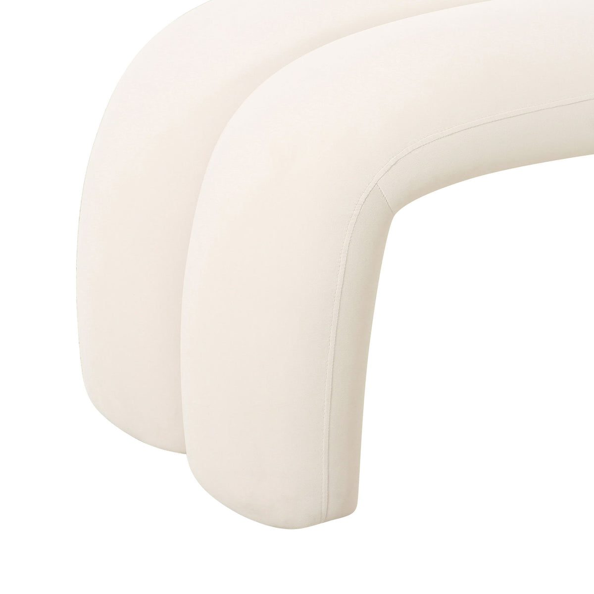 Leigh - Velvet Channeled Bench