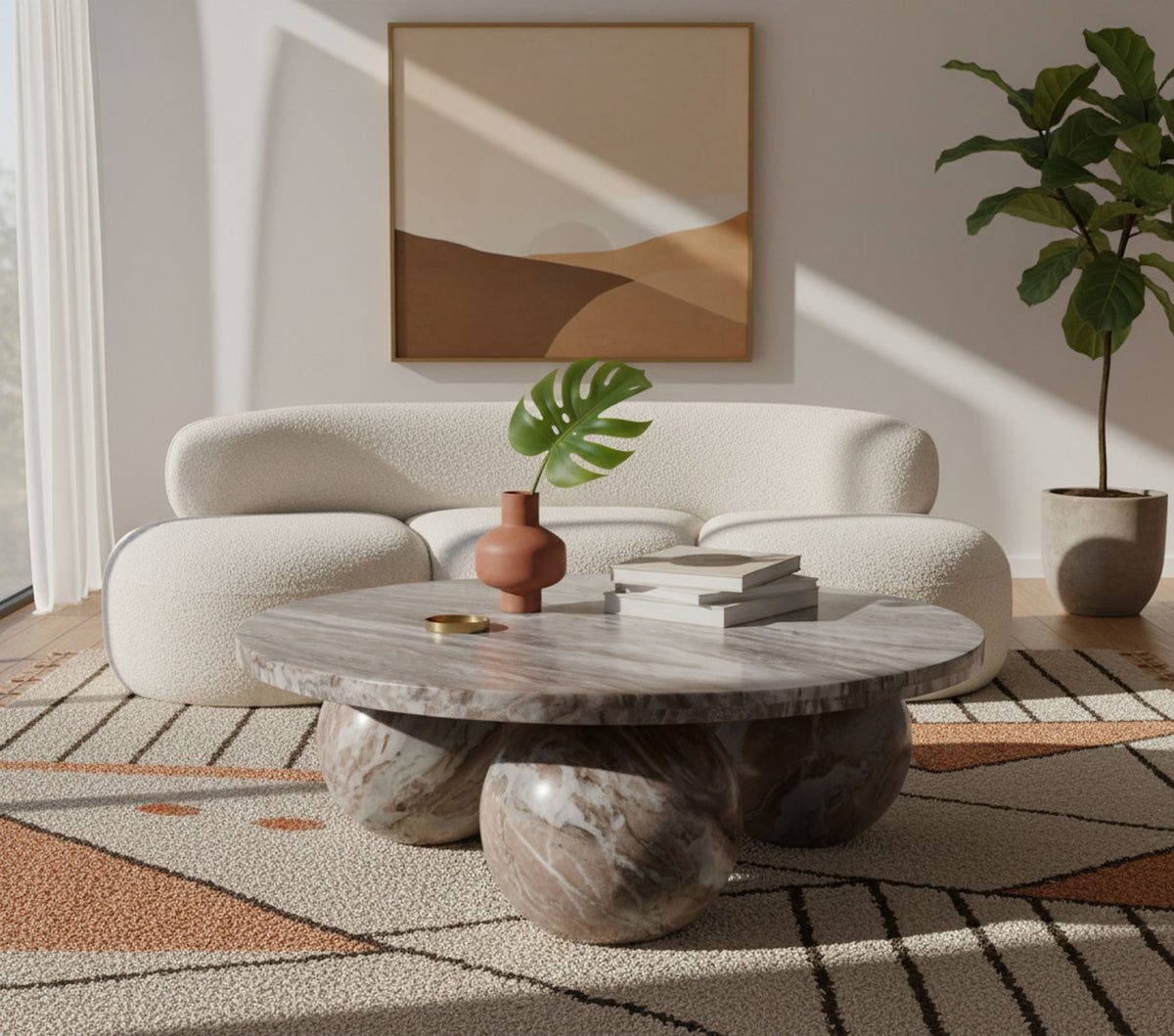Spherical - Marble/Stone Coffee Table