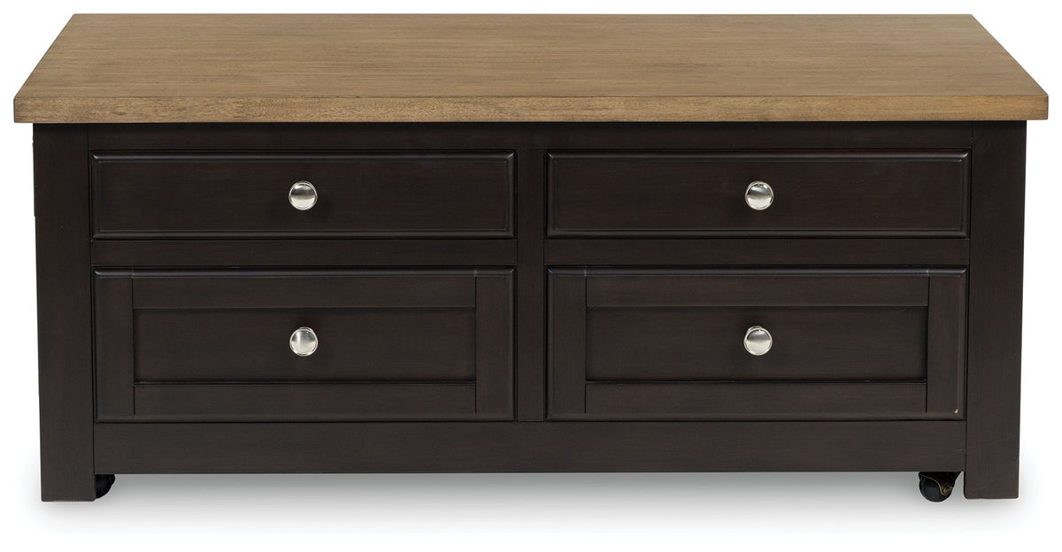 Drazmine - Lift Top Cocktail Table - Brown