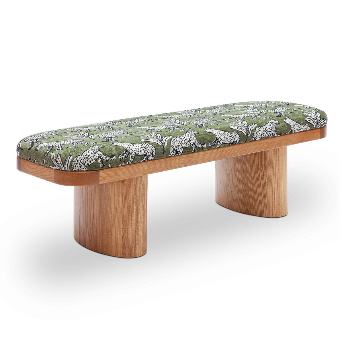 Ollie - Leopard Jacquard Bench