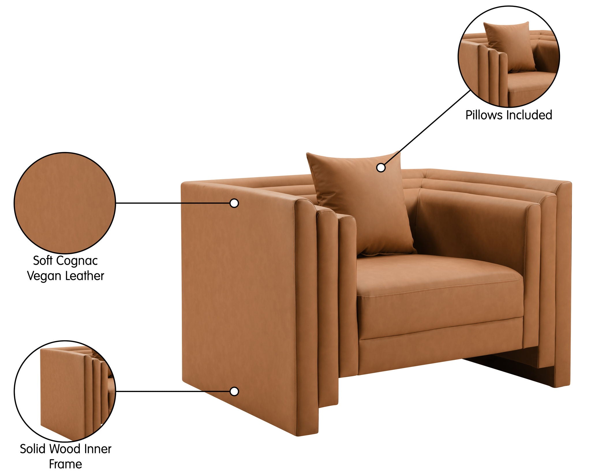 Everett - Vegan Leather Upholstered Chair