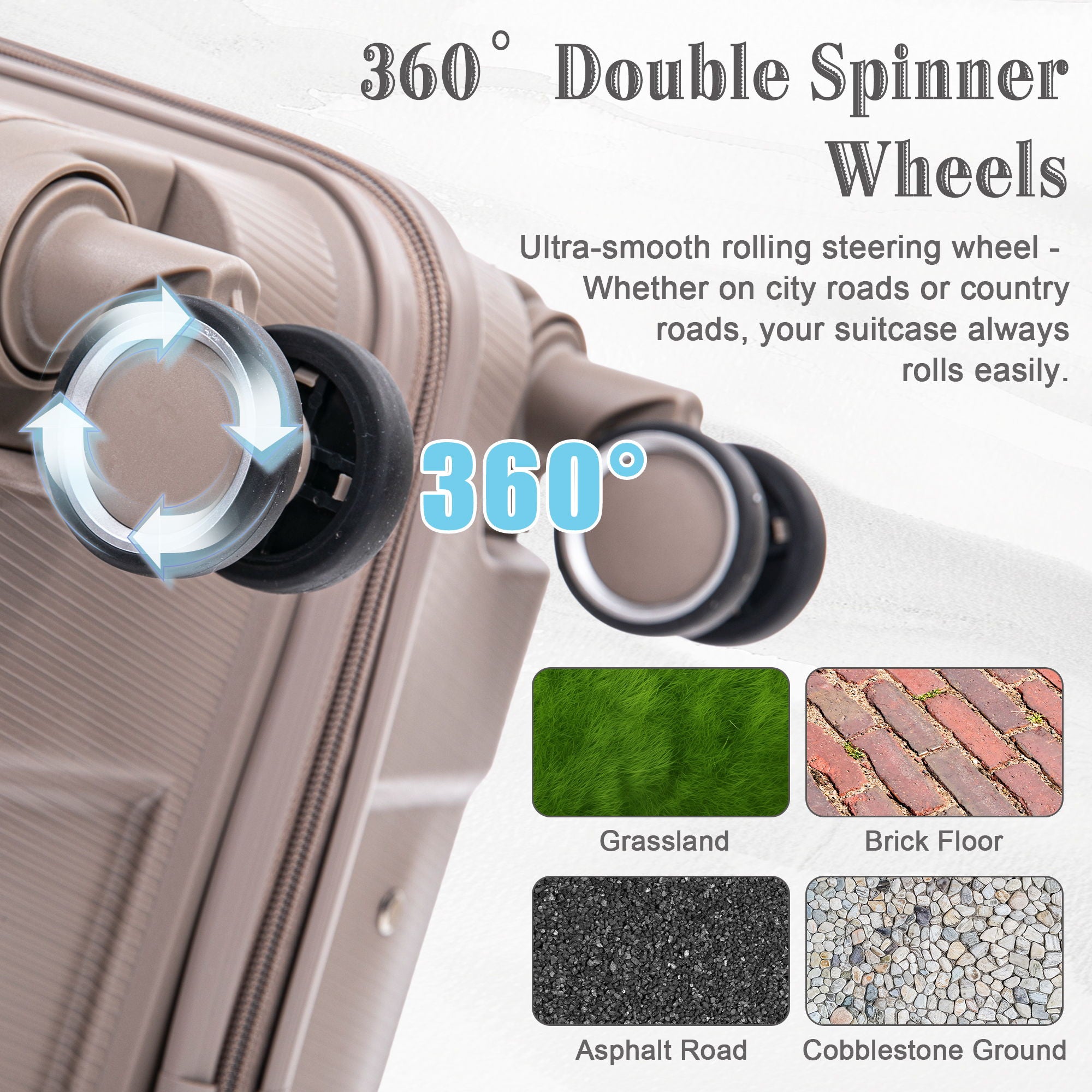 4 Piece Luggage Set, Combination Lock