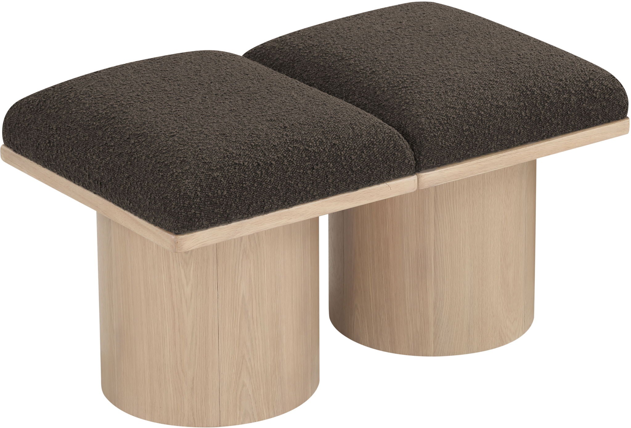 Pavilion - 2 Piece Modular Bench With Natural Base