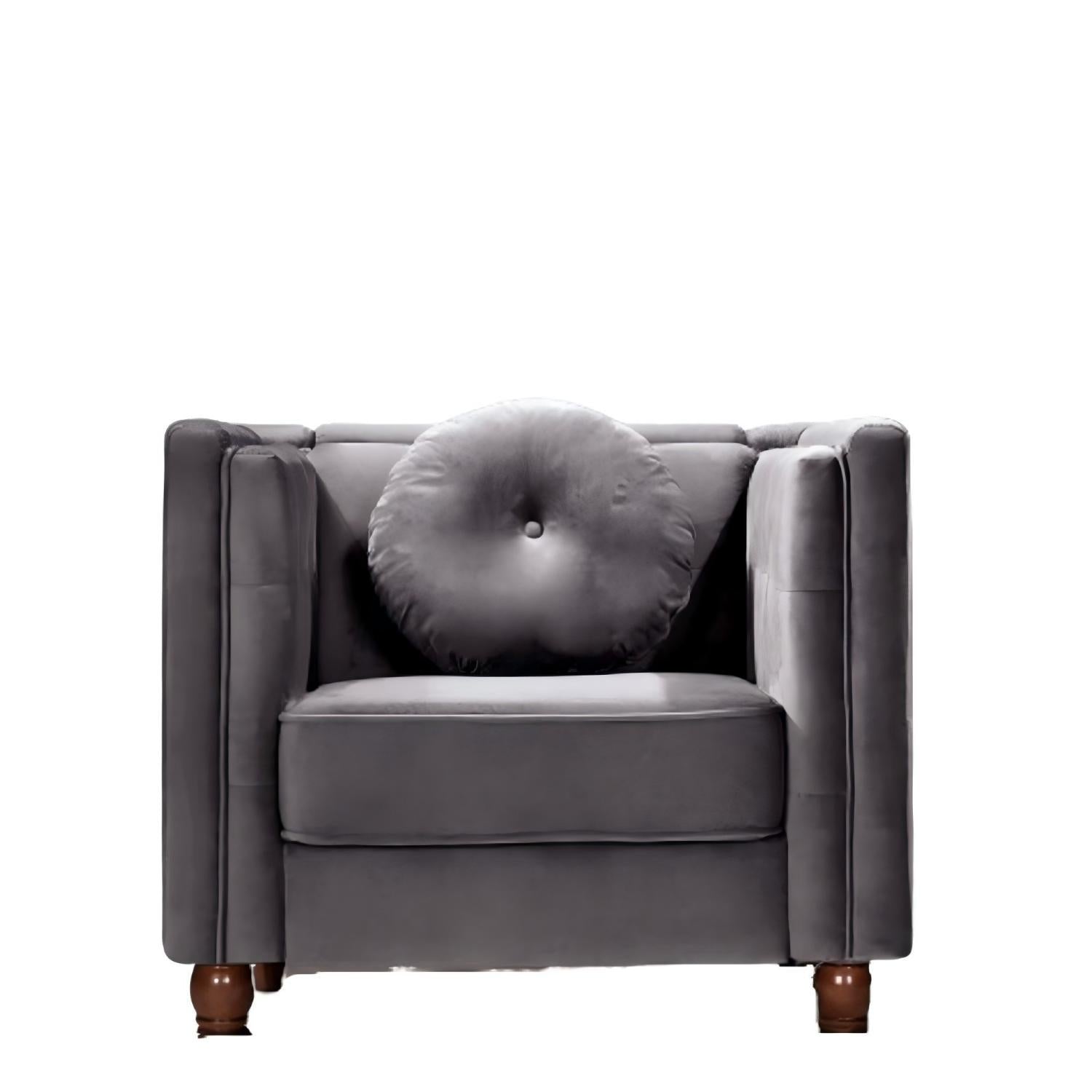 Chesterfield Accent Tufted Square Arm Side Chair