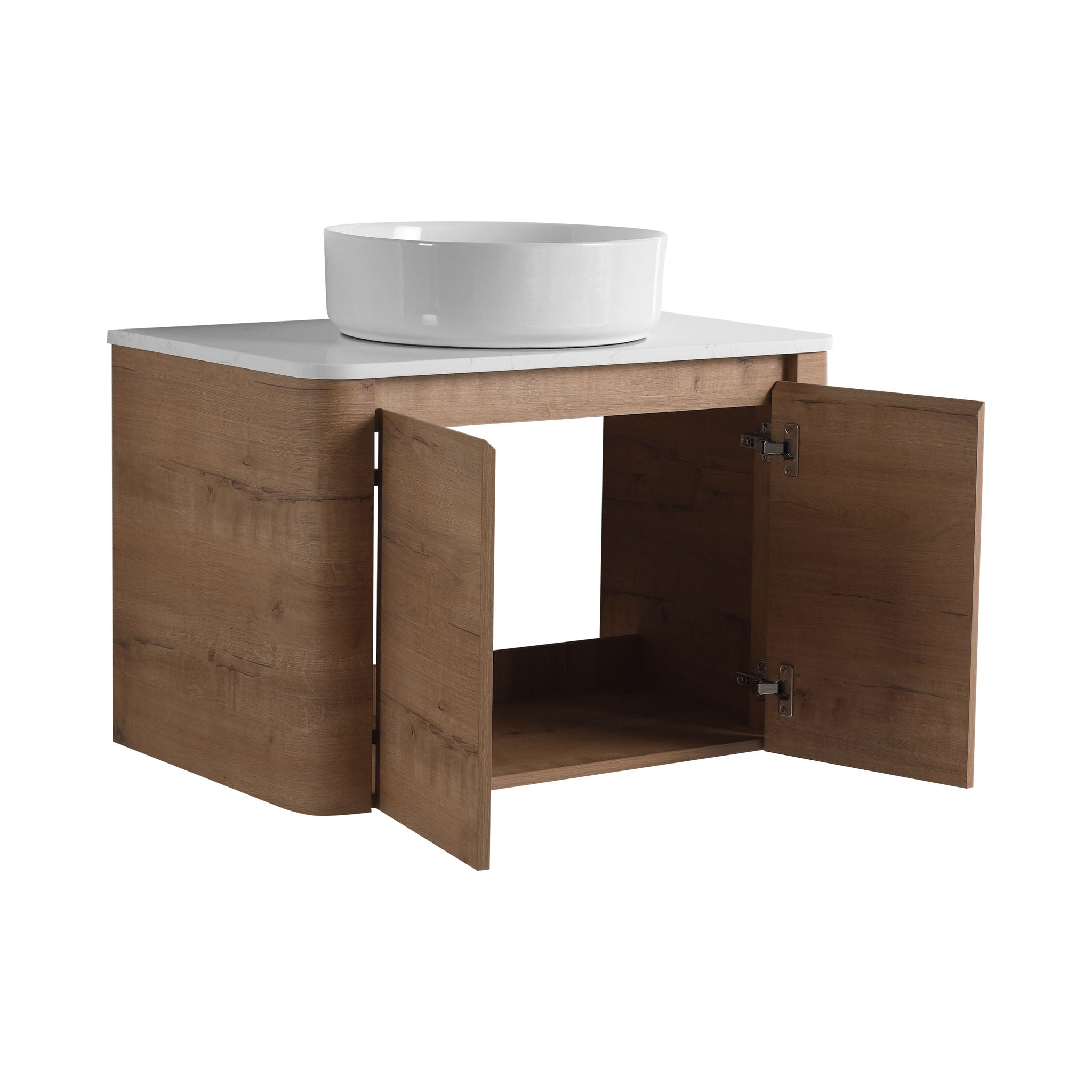 Wall Mounted Bathroom Vanity & Art Sink & 1 Soft Close Door