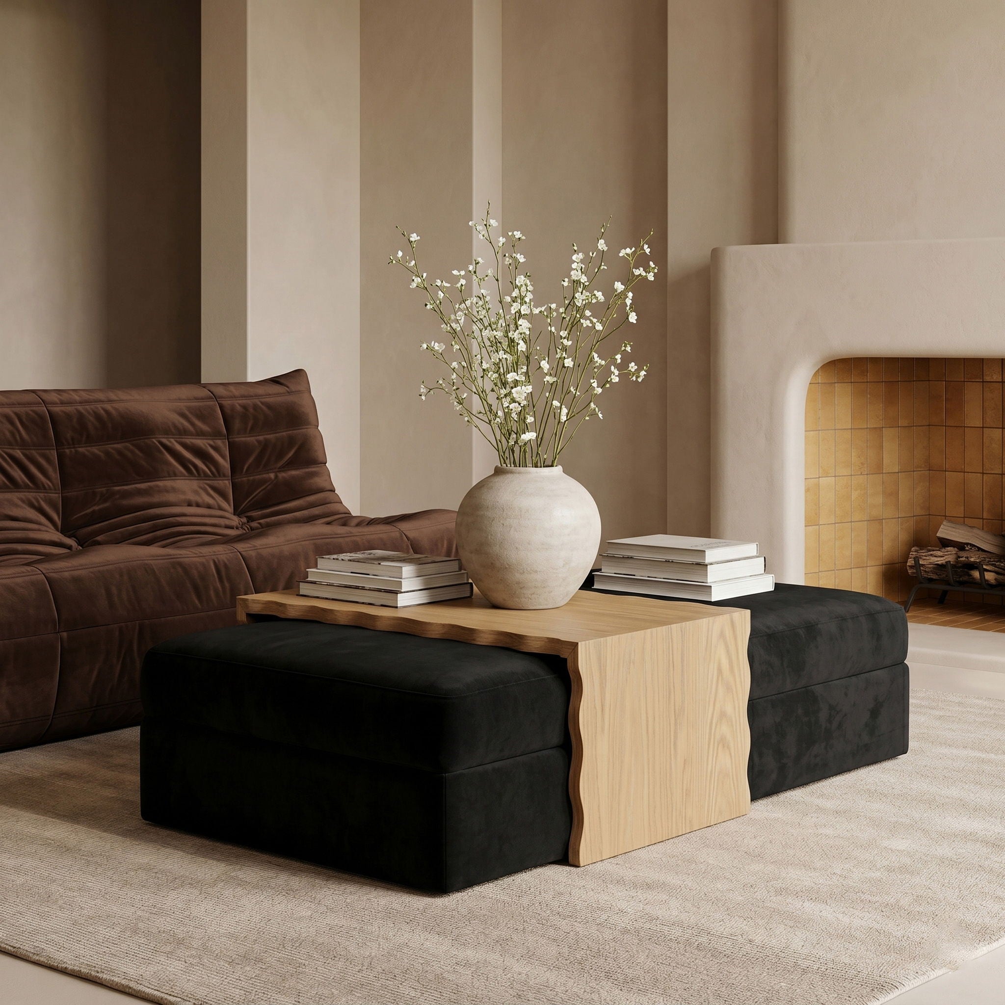 Woodra - Coffee Table / Ottoman