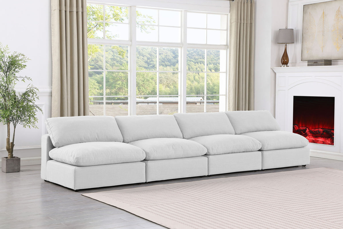 Comfy - Linen Modular Armless Sofa 4 Seats