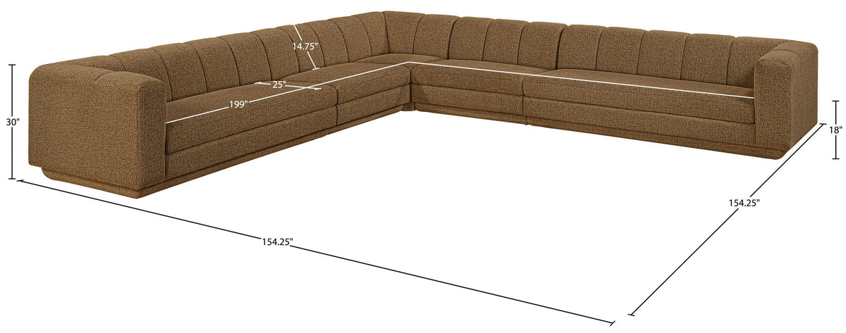 Modari - Sectional - Brown