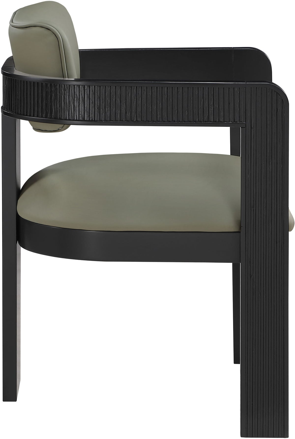 Sacha - Vegan Leather Upholstered Dining Chair With Black Base (Set of 2)