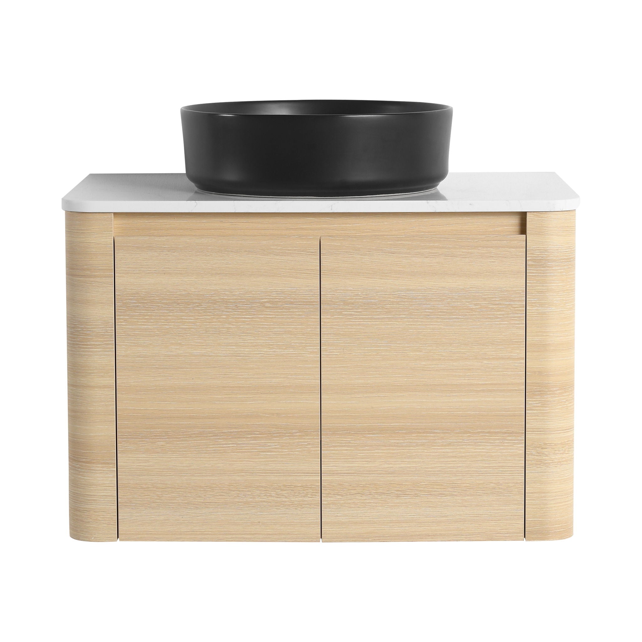 Mounted Bathroom Vanity With Art Sink & 2 Soft Close Doors