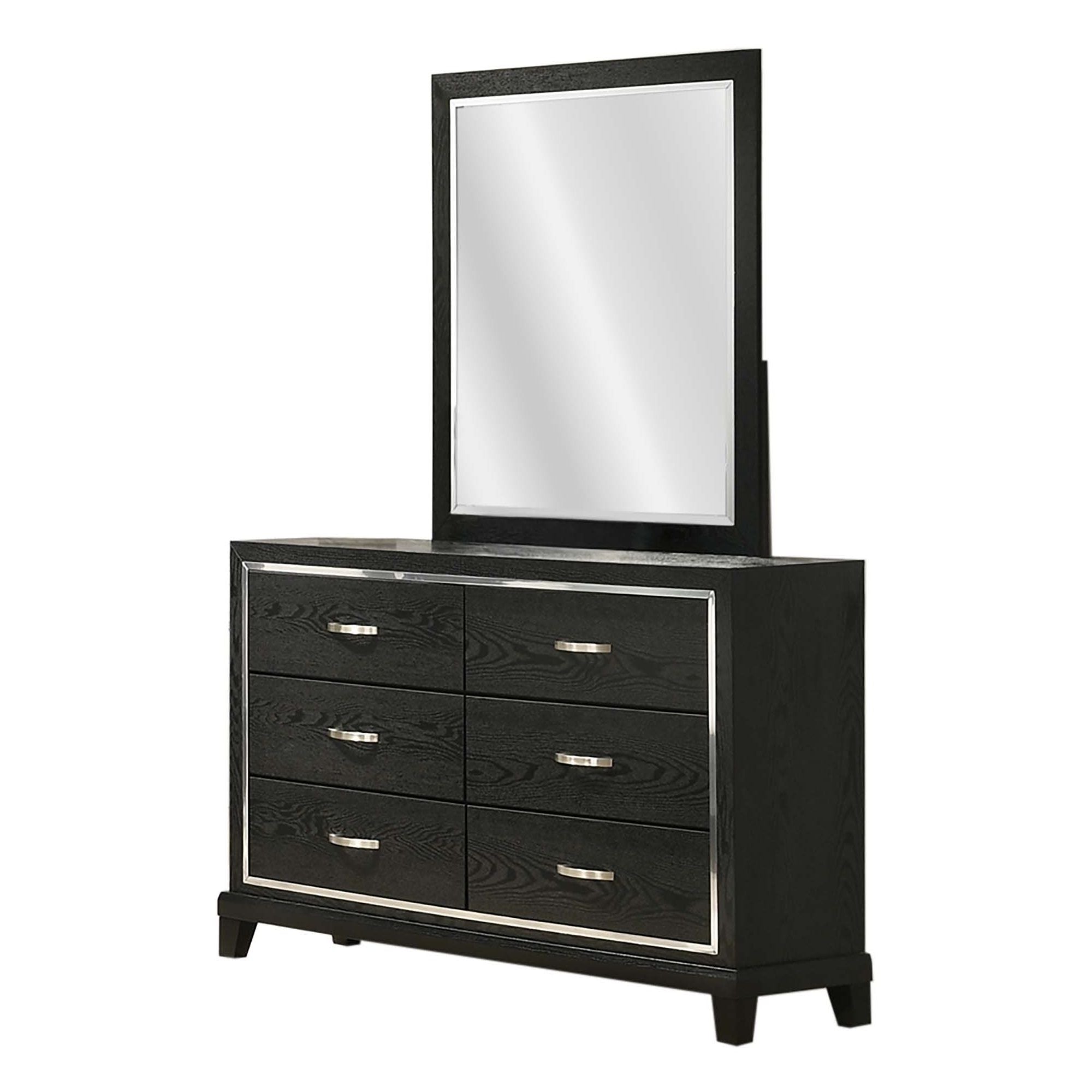 1 Piece Dresser With Tapered Legs Furniture - Black