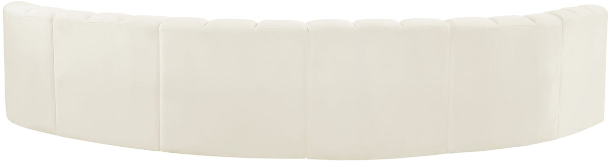 Arc - Velvet 6 Piece U-Shaped Modular Sofa