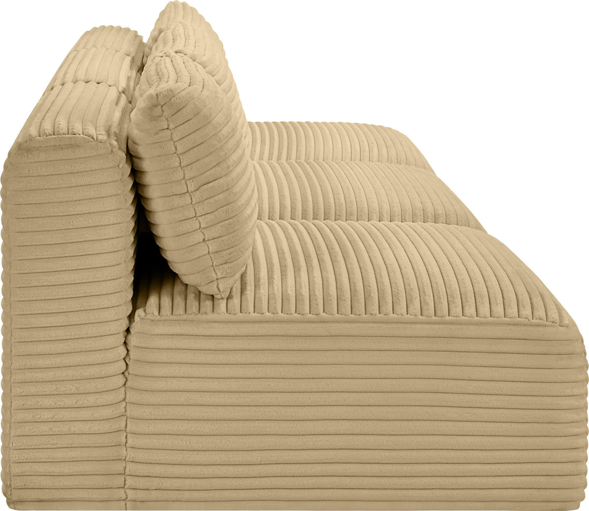 Shaggy - 3 Seat Modular Armless Sofa