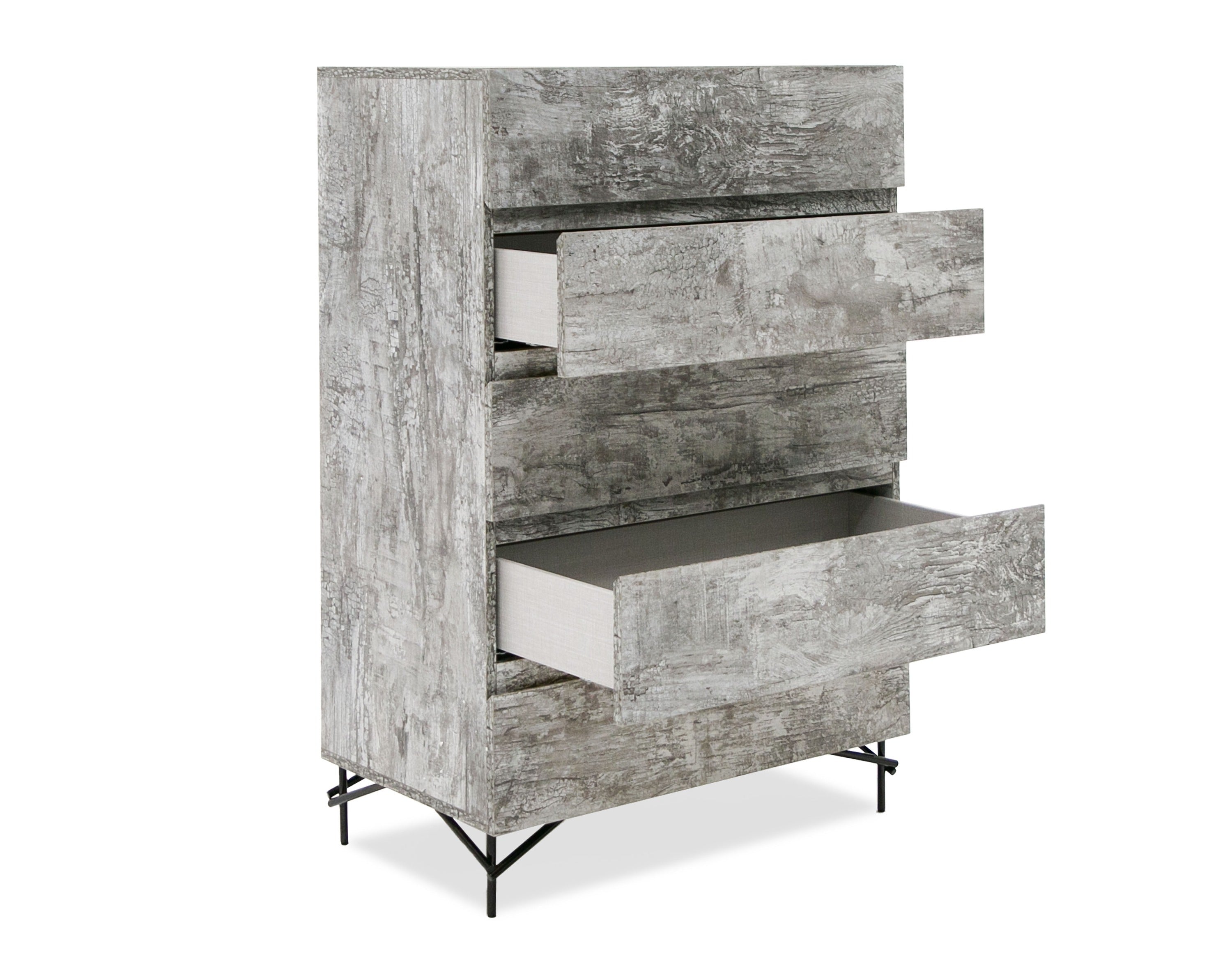 Nova Domus Aria - Italian Modern Multi Grey with texture Chest