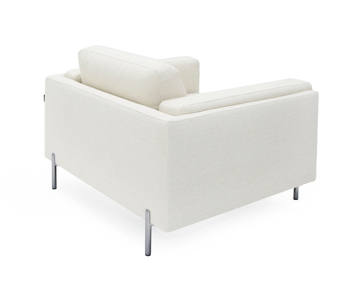 Schmidt - Modern Off White Fabric Chair