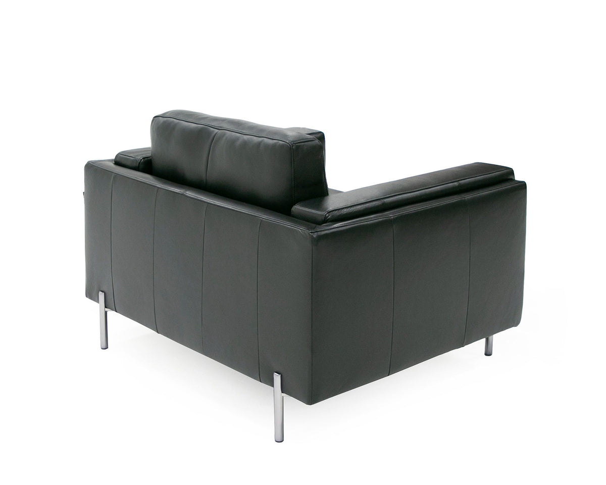 Schmidt - Modern Black Leather Chair