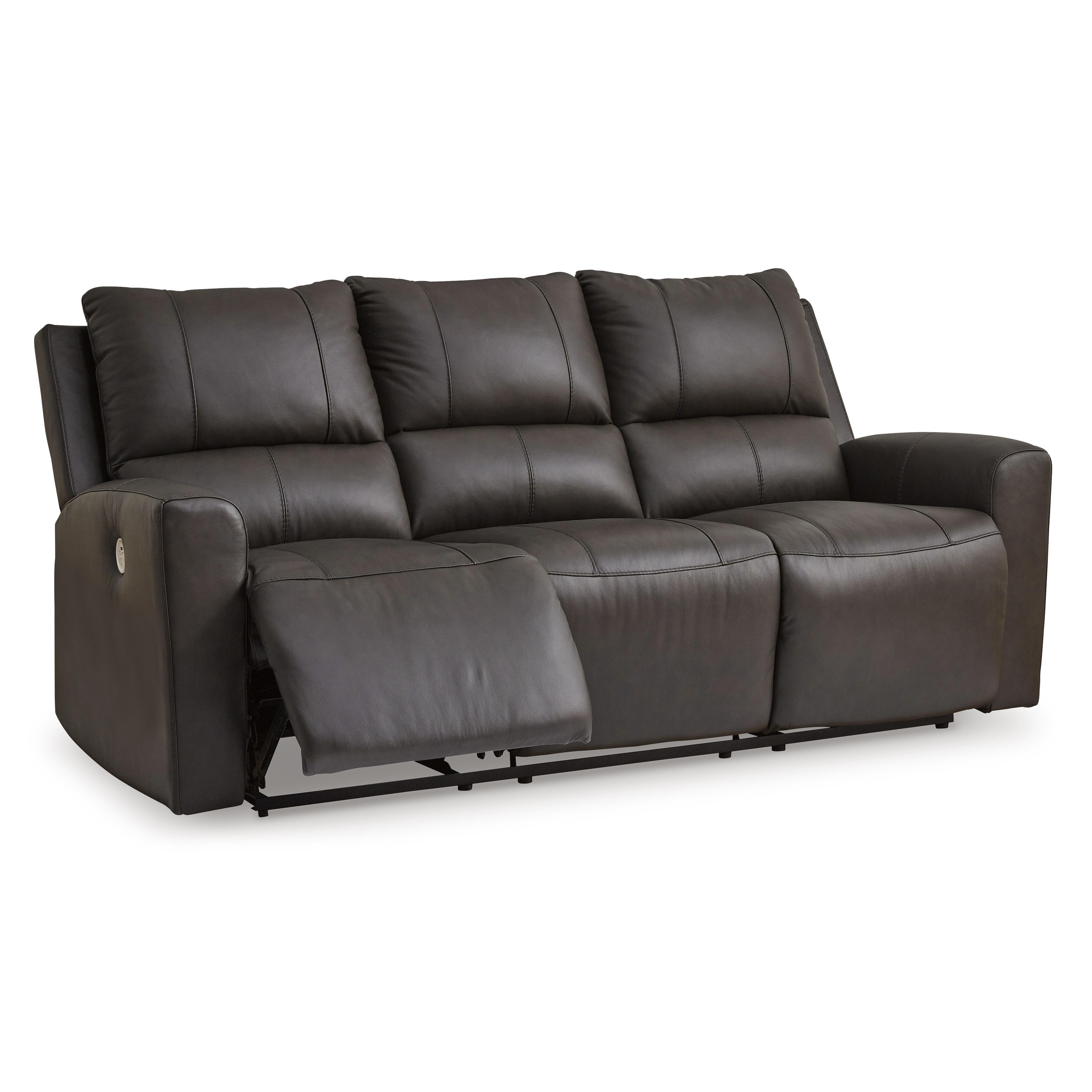 Signature Design by Ashley Boxmere Power Reclining Leather Match Sofa U1310087 IMAGE 2