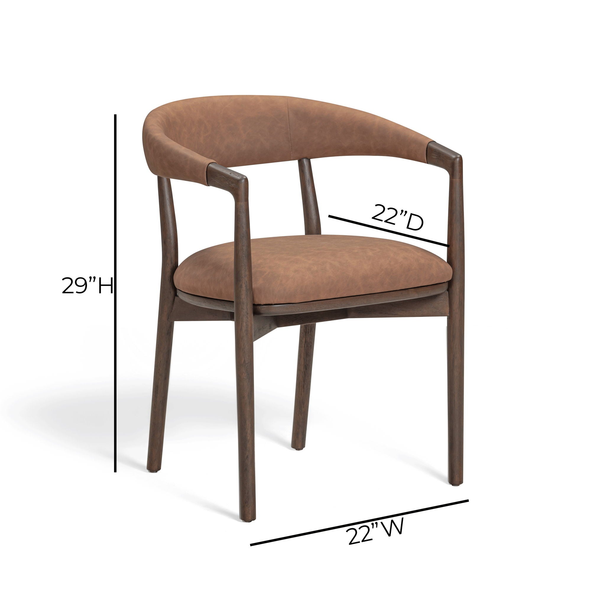 Vina - Vegan Leather Dining Chair
