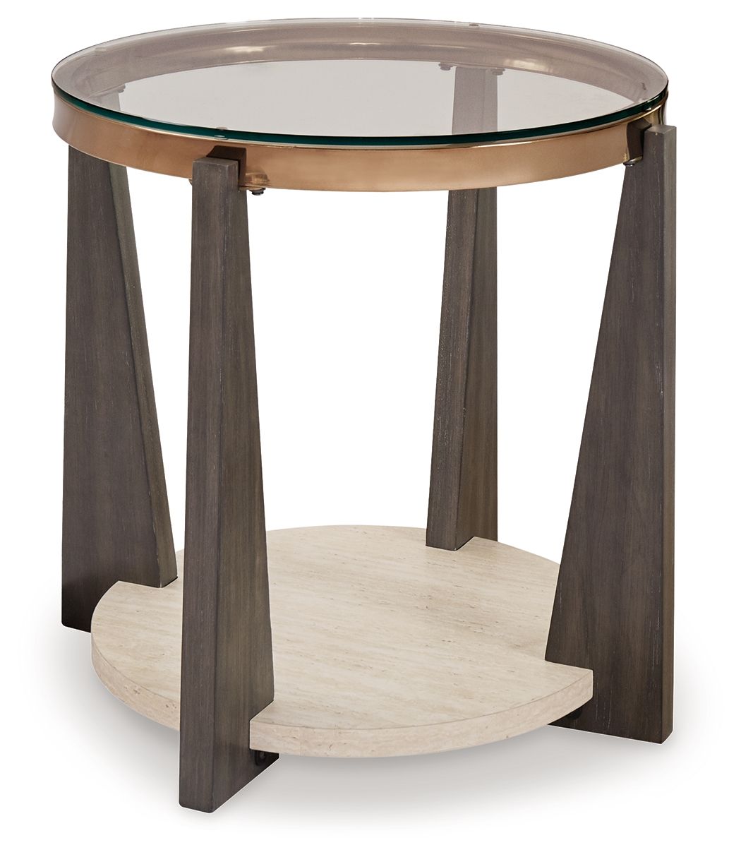Frazwa - Round End Table - Multi