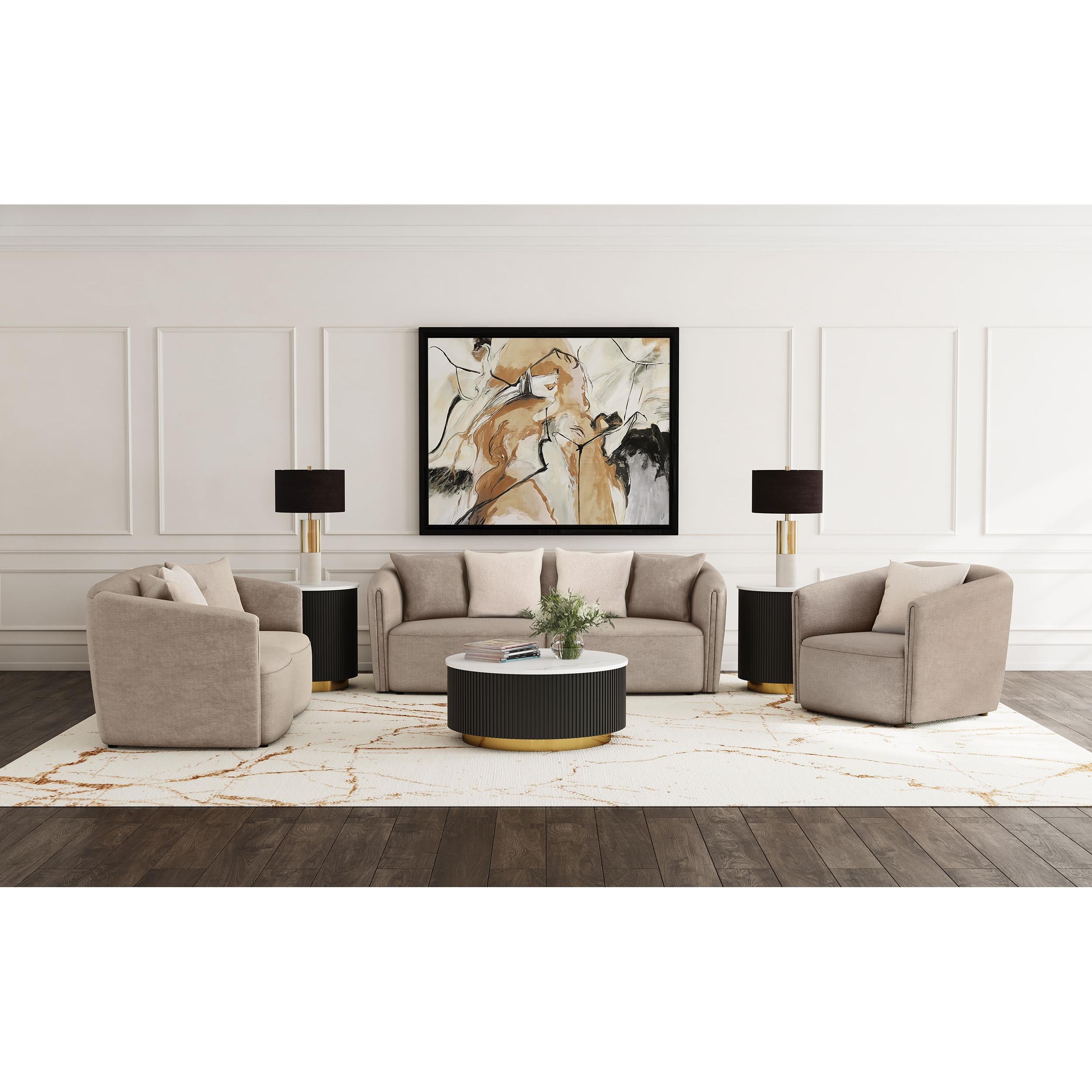 Diamond Modern Furniture COA Townsend Stationary Fabric Loveseat 504755 IMAGE 9