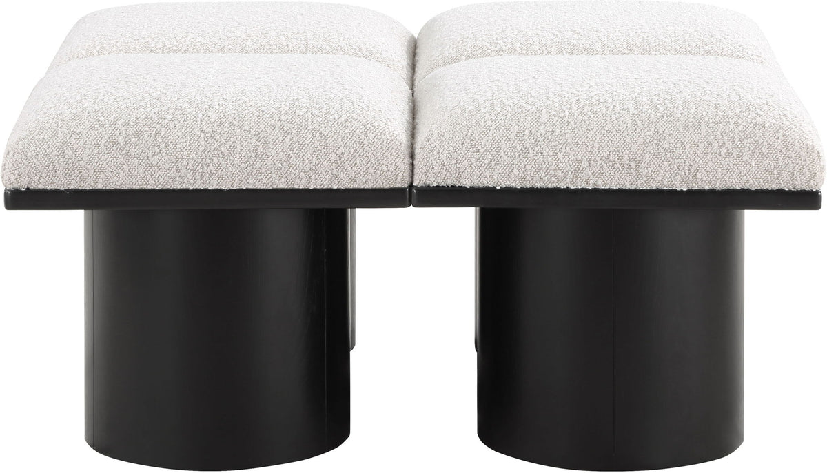 Pavilion - 4 Piece Modular Bench With Black Base