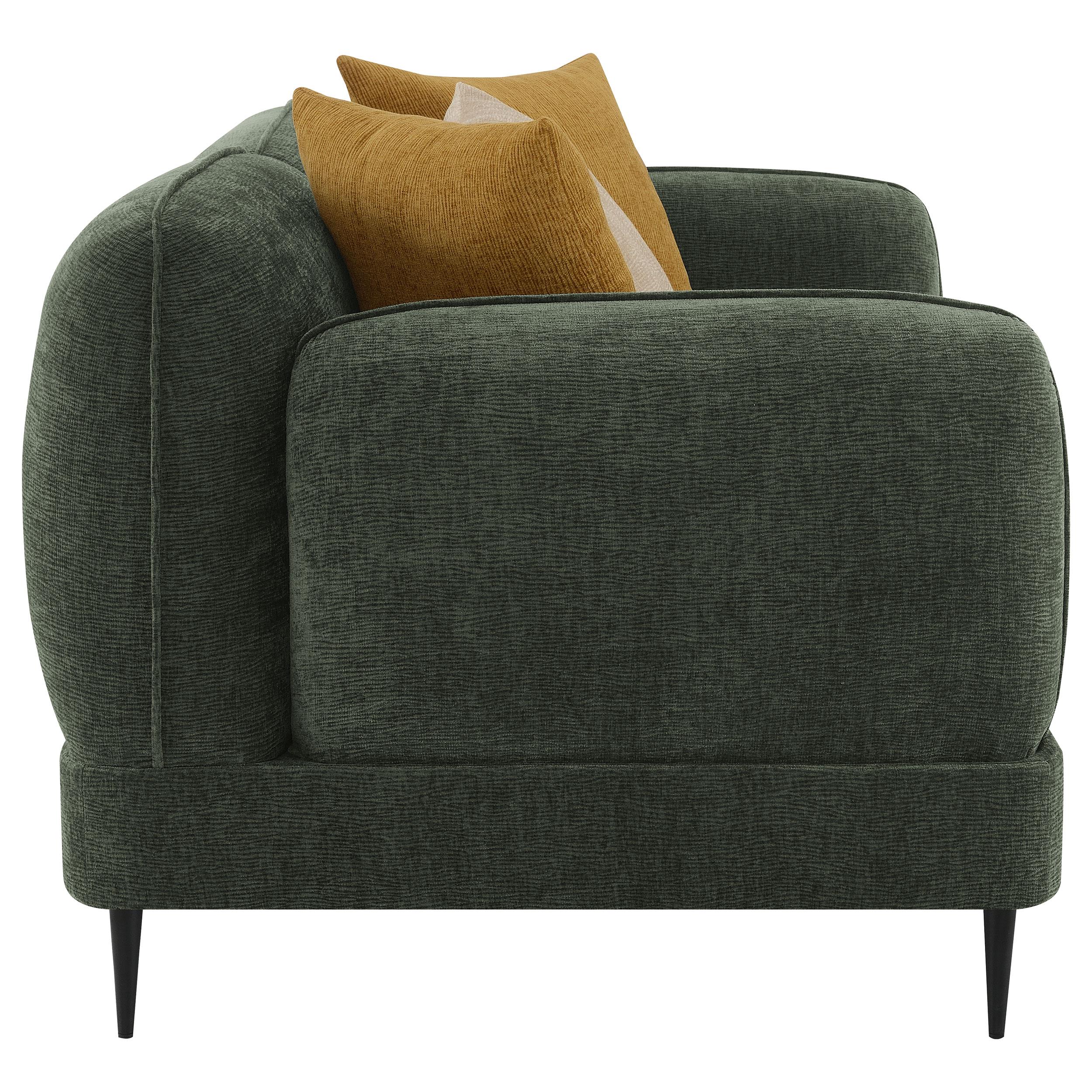 Diamond Modern Furniture COA Jade Stationary Fabric Loveseat 509132 IMAGE 7