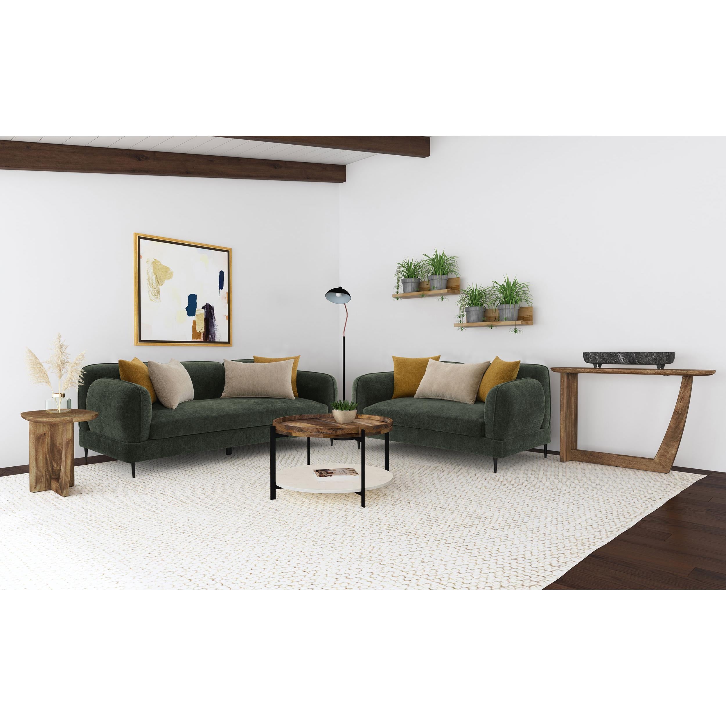 Diamond Modern Furniture COA Jade Stationary Fabric Loveseat 509132 IMAGE 9